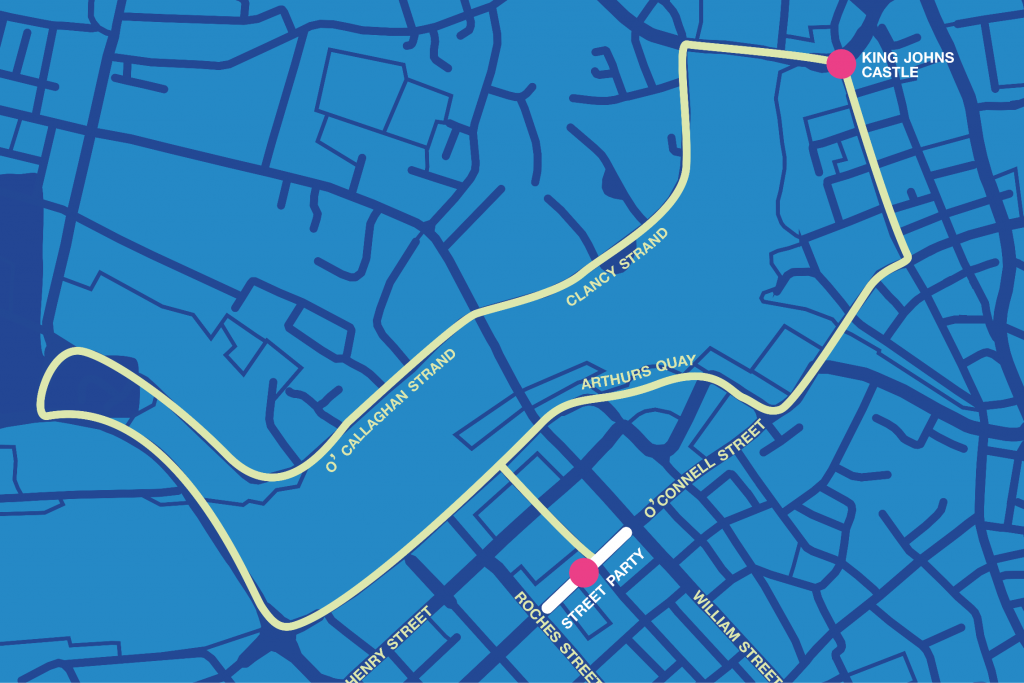 Limerick Cyclovia Route