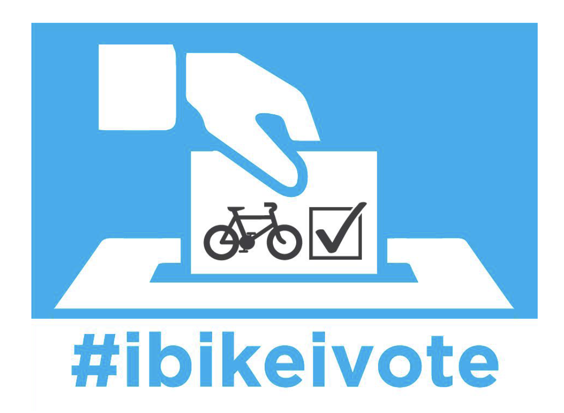 I bike I vote graphic